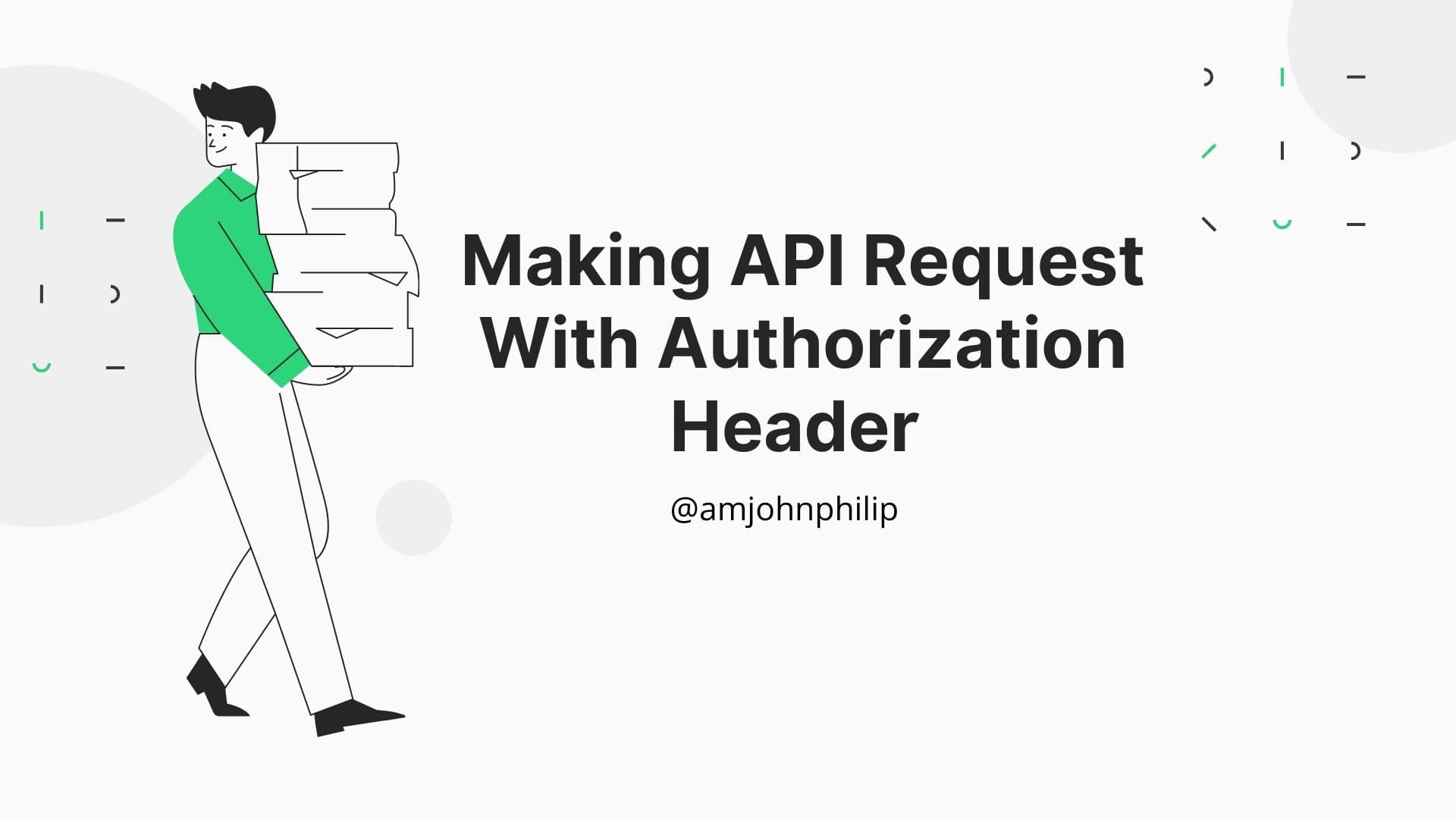 Making API Request With Authorization Header